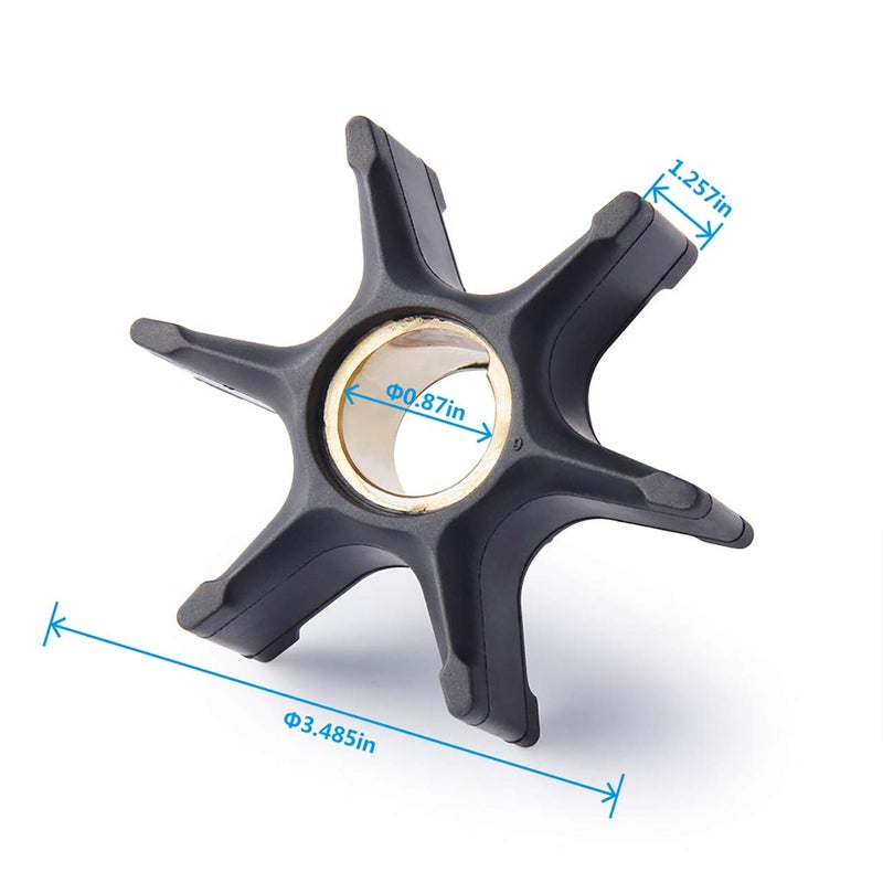 Pindex Water Pump Impeller for Johnson Evinrude 90hp 100hp 115hp 130hp 135hp 150hp 170hp 175hp Part Number 5001593 18-3059 9-45206 - Image 2